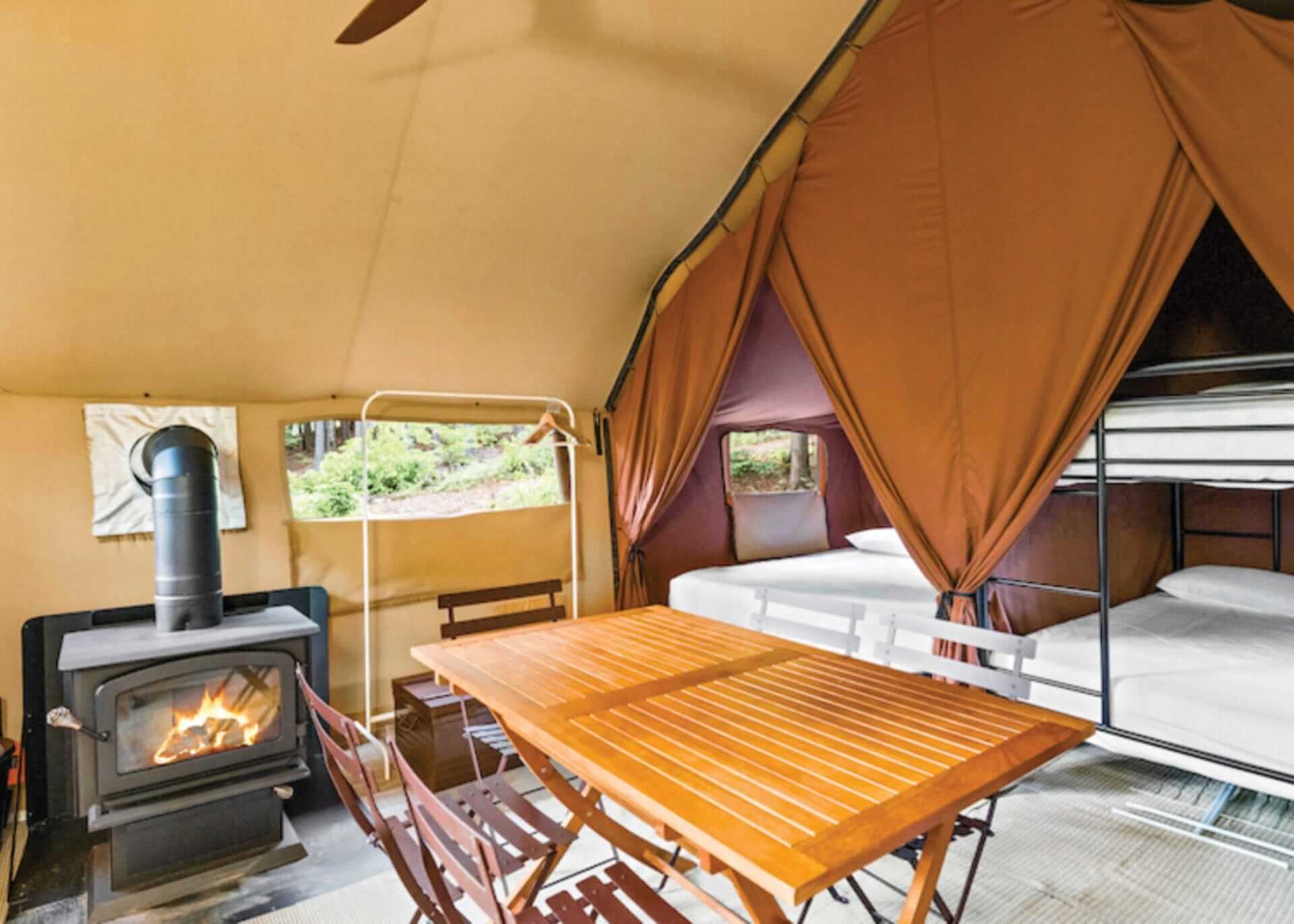 Enjoy the Adirondacks with the comforts of home.